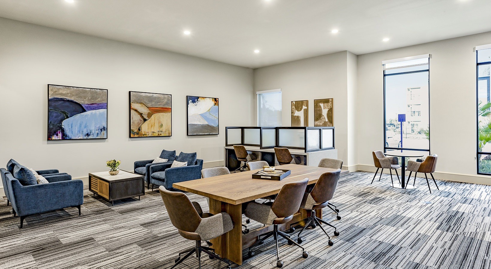 7100 Uvalde Road, Unit 2203 Houston, TX 77049 - Photo 3 of 28 a view of a dining room with furniture window and wooden floor
