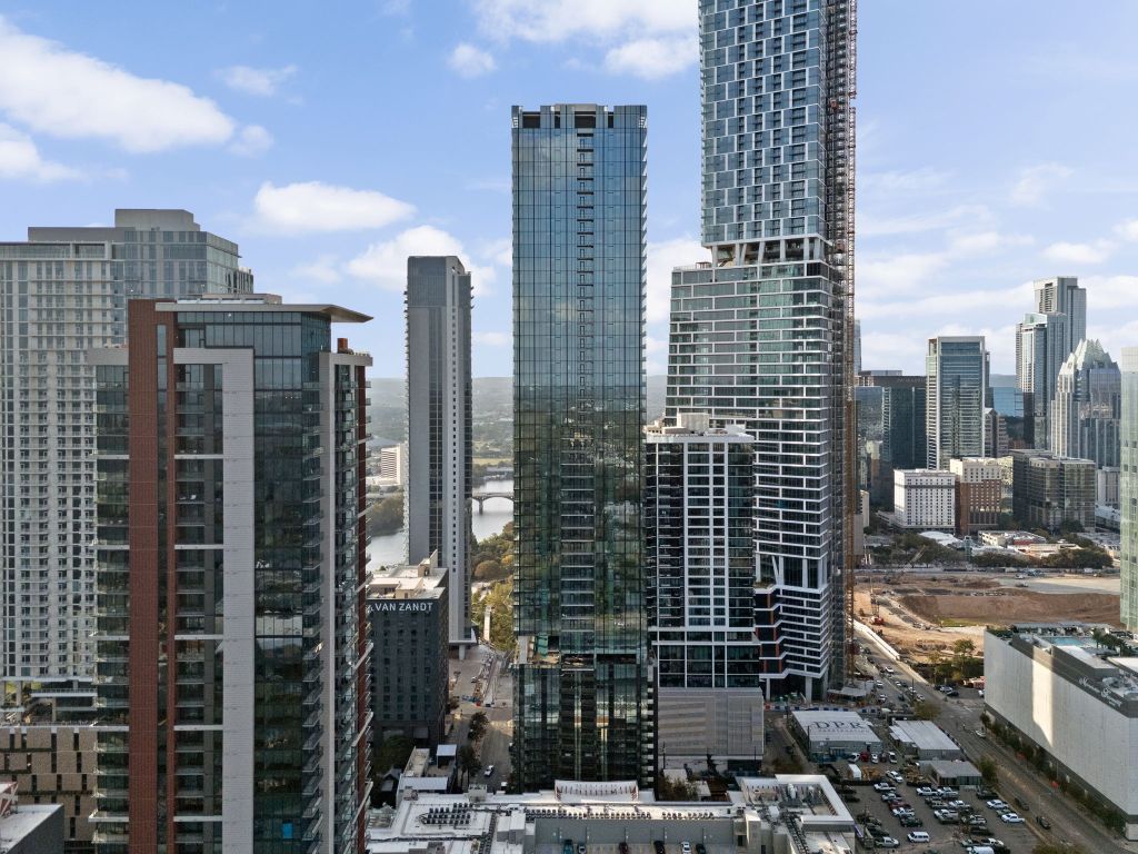 610 Davis Street, Unit 4008 Austin, TX 78701 - Photo 2 of 40 a city view with tall buildings