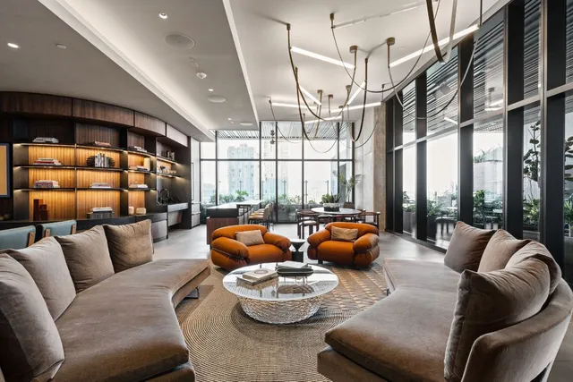 a outdoor living space with furniture