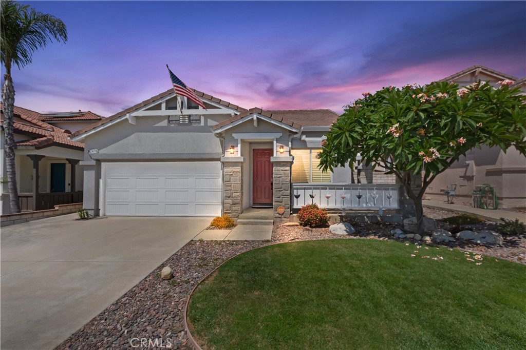 7638 Tuscany Place Rancho Cucamonga, CA 91739 - Photo 1 of 1 front view of a house with a yard