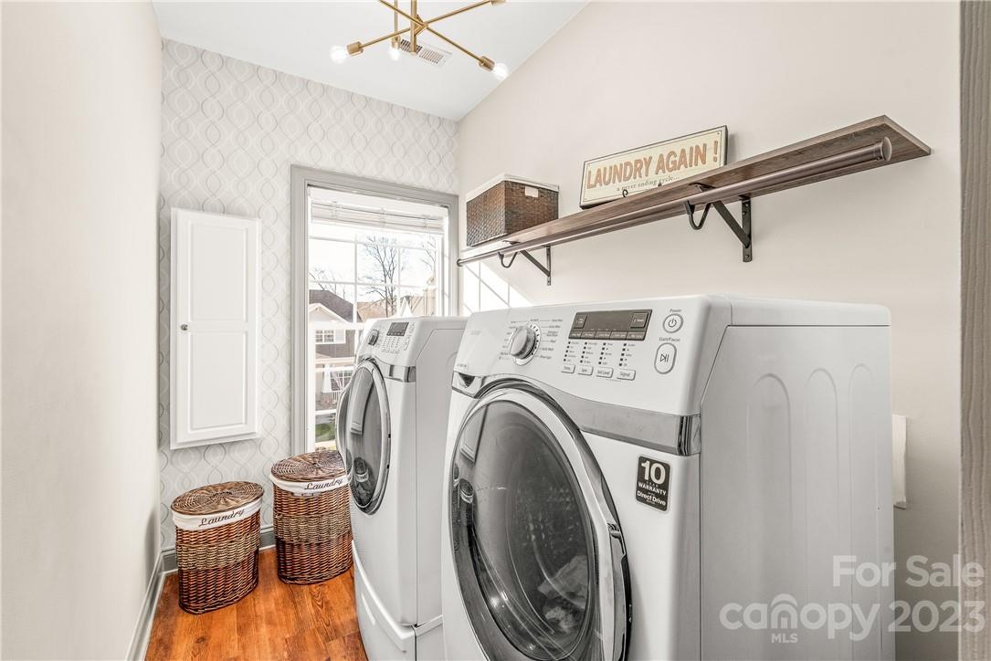 4108 Cedar Point Avenue Matthews, NC 28104 - Photo 29 of 41 a utility room with dryer and washer