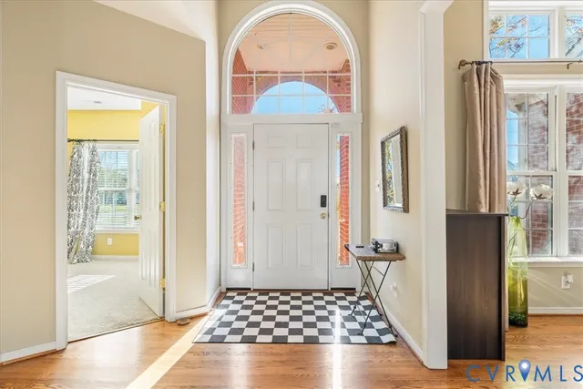 a view of an entryway door