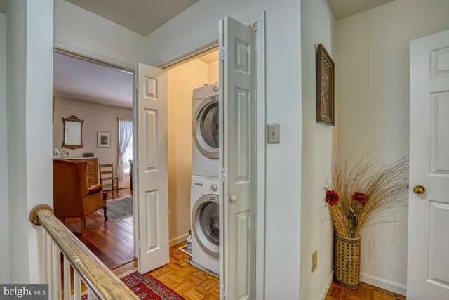 a view of a storage and utility room