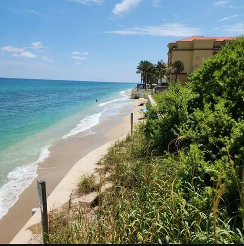 a view of street along with trees