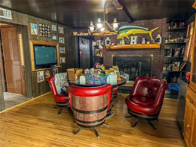 a view of a trees in front of a house