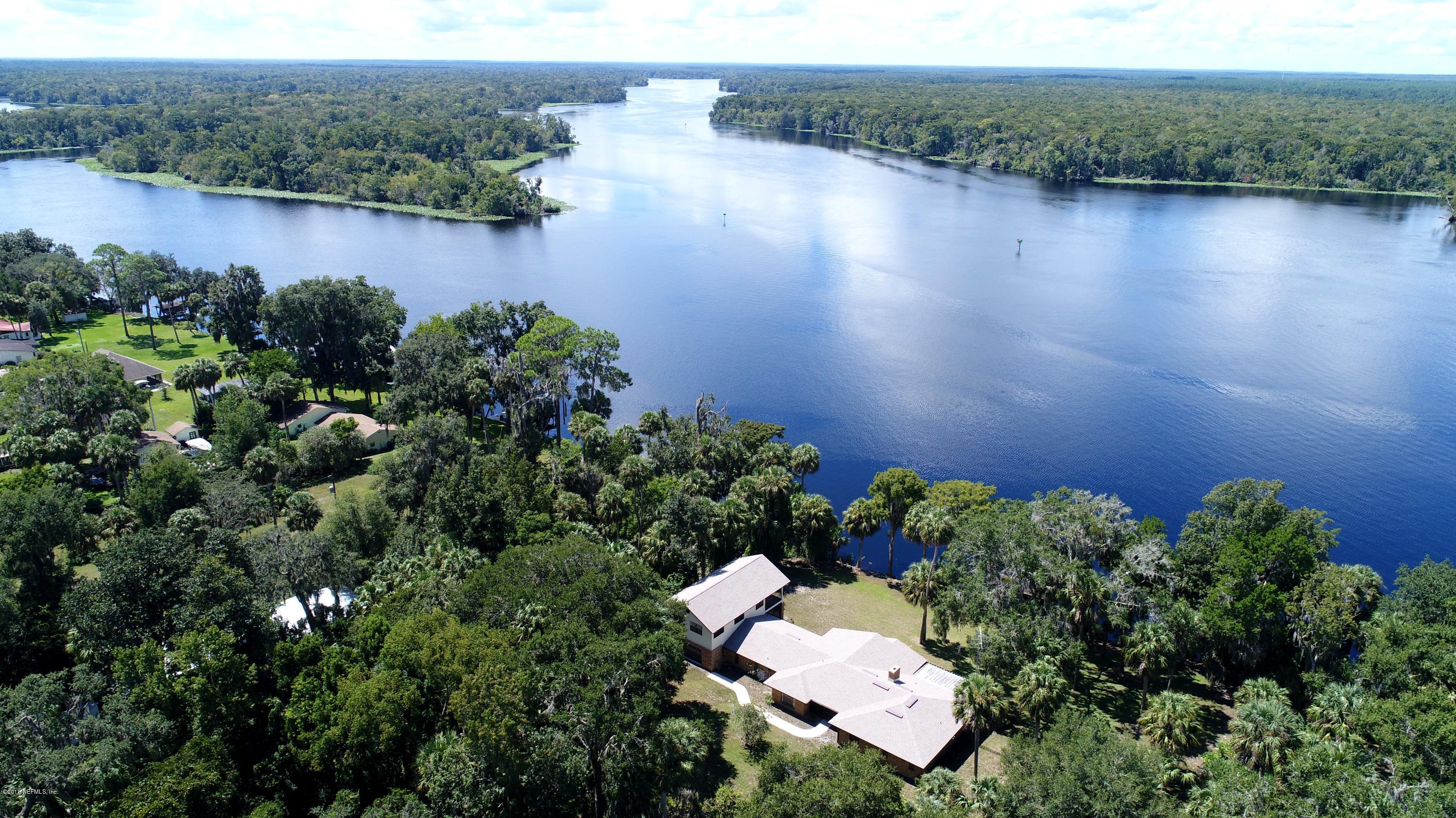 357 East Buffalo Bluff Road Satsuma, FL 32189 - Photo 33 of 47 Aerial view of house and river
