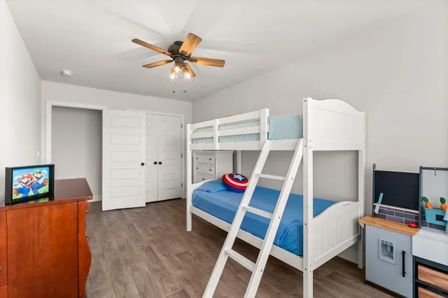 a workspace with furniture and wooden floor