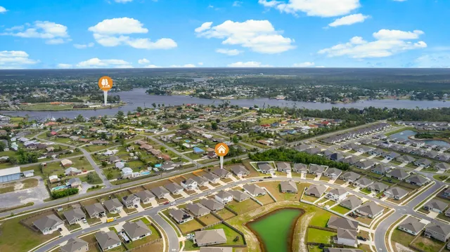 a view of a city with lots of residential buildings