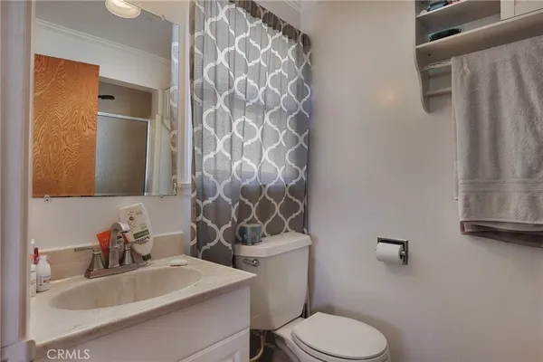 a view of a closet area