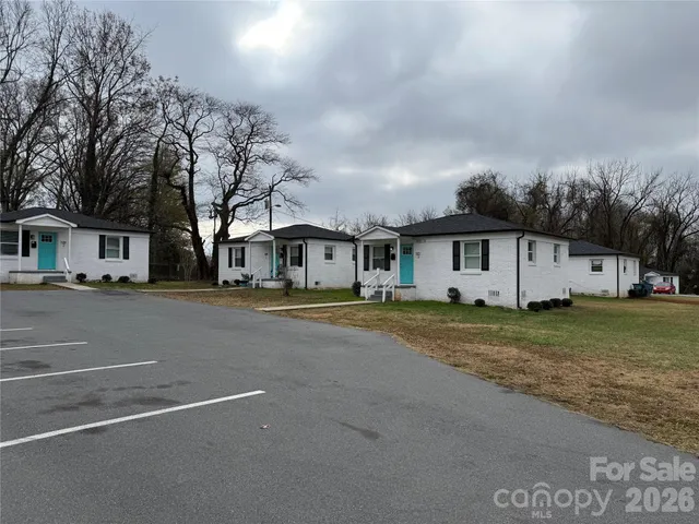 a view of a city street from a building