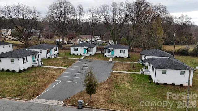a view of city with tall buildings