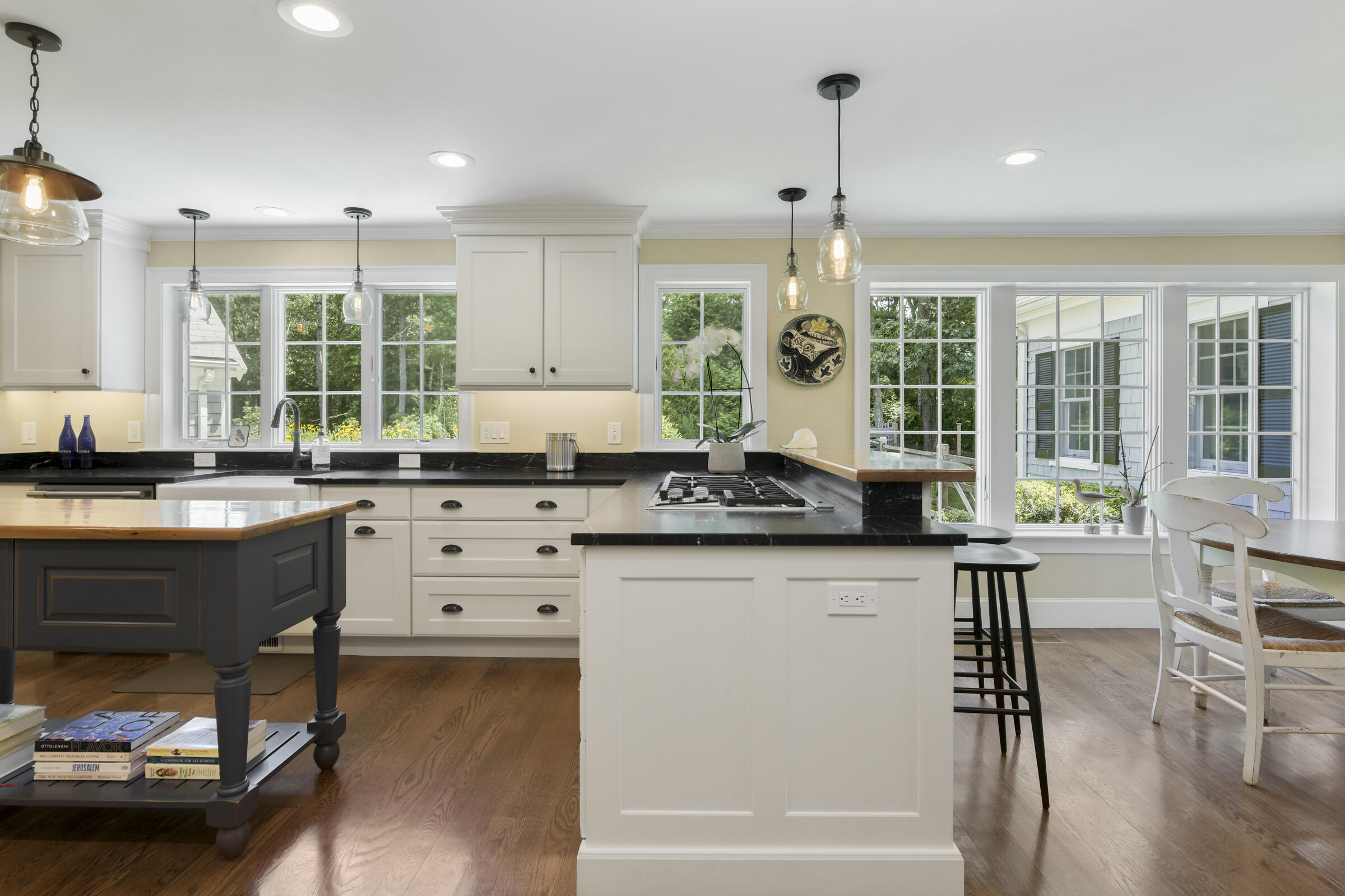 175 Starboard Lane Osterville, MA 02655 - Photo 17 of 39 a kitchen with sink refrigerator and large window