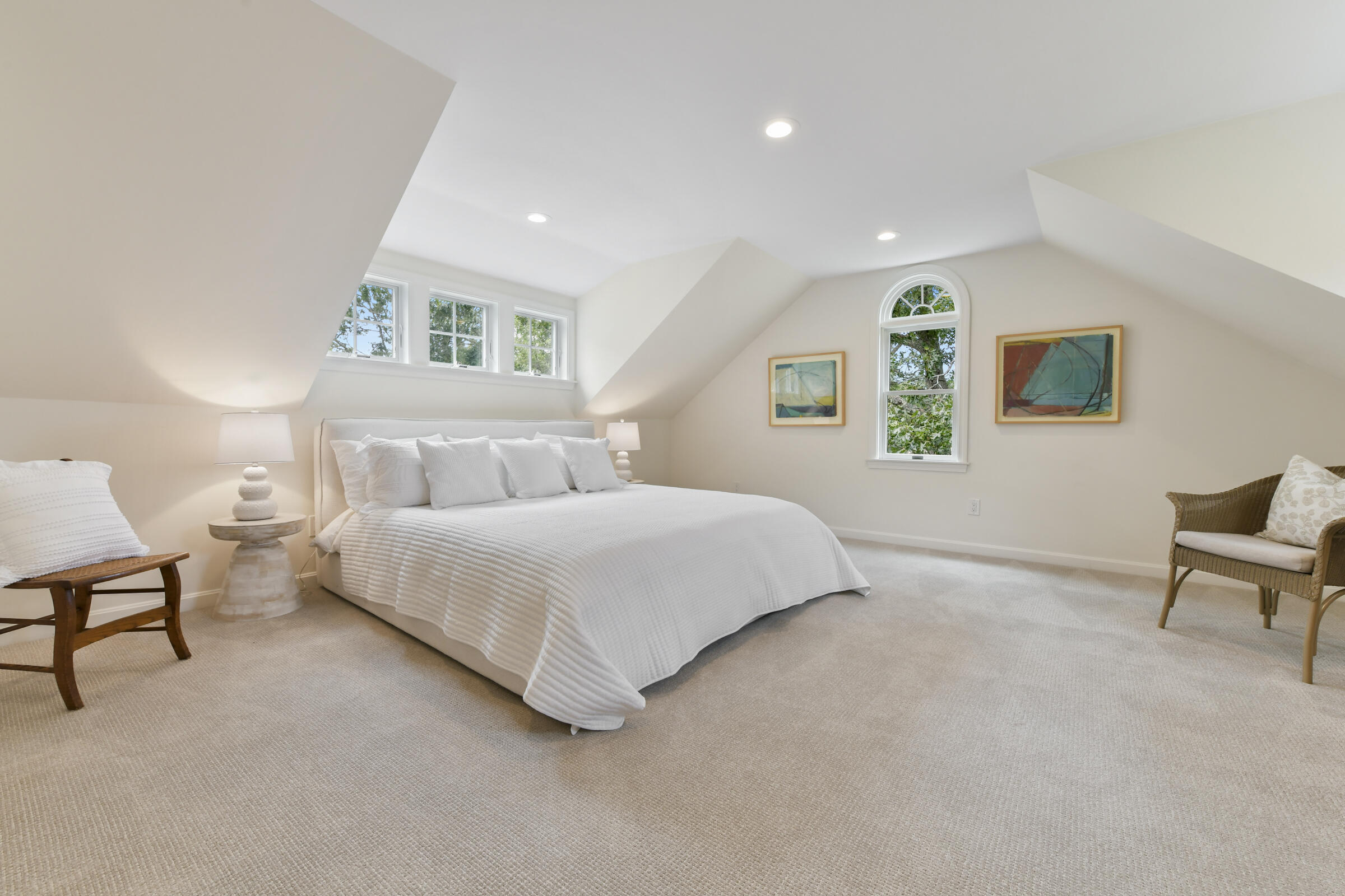175 Starboard Lane Osterville, MA 02655 - Photo 35 of 39 a bedroom with a bed and a chair