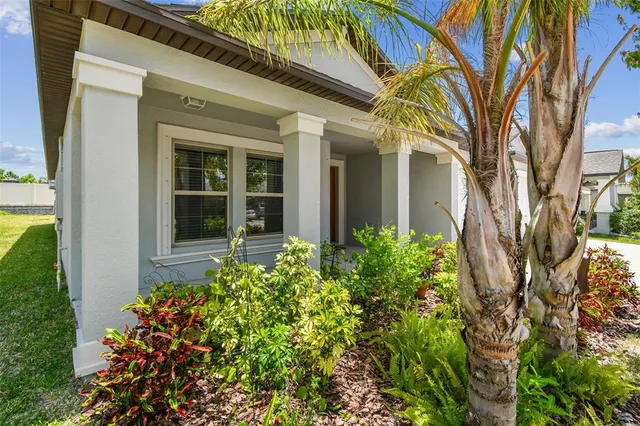 a view of an front door