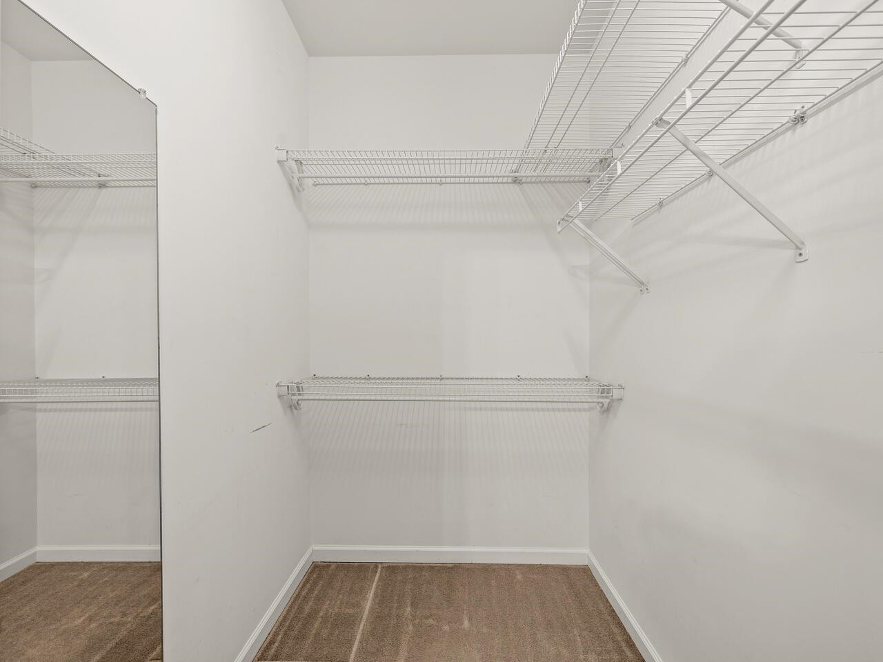 8425 Lunar Stone Place Raleigh, NC 27613 - Photo 23 of 34 a view of walk in closet with empty racks