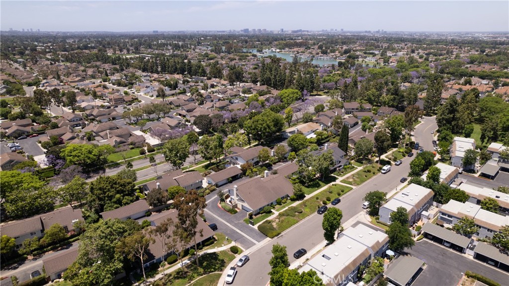 94 Wildwood, Unit 11 Irvine, CA 92604 - Photo 40 of 41 an aerial view of a city with lots of residential buildings