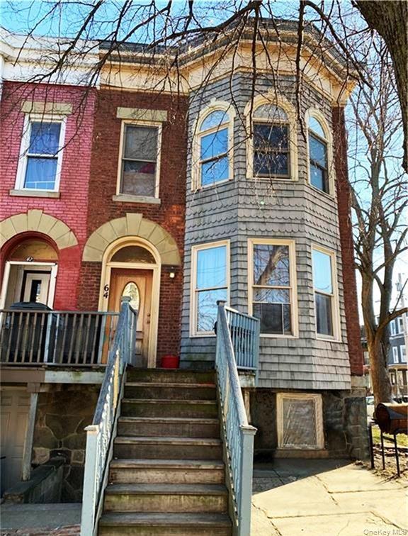 a front view of a house