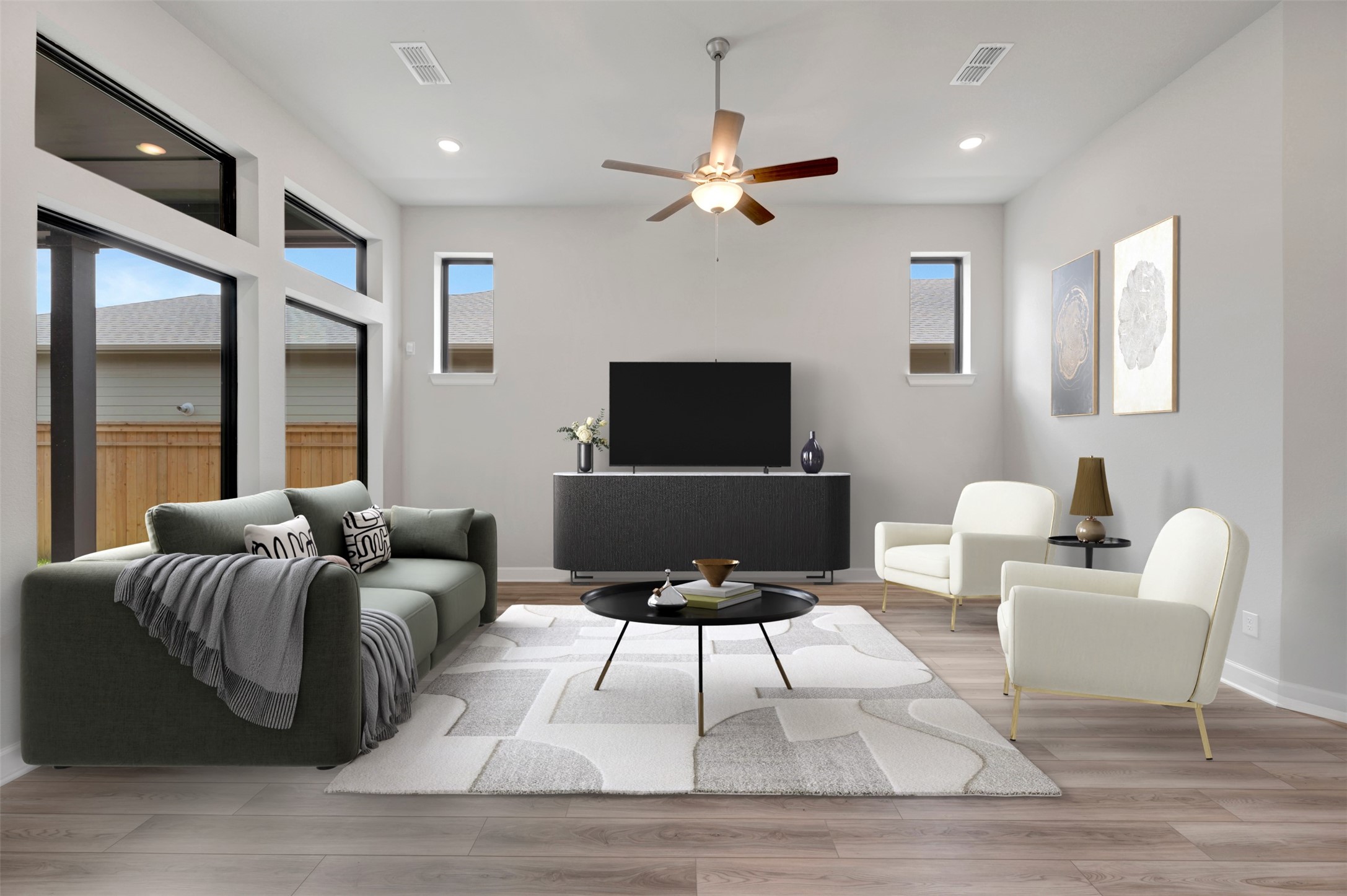 2726 Cottage Place Rosharon, TX 77583 - Photo 7 of 50 Virtually staged to give you the visual you need to see furniture placement and how the home can live.