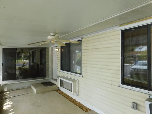 a view of a entryway of the house