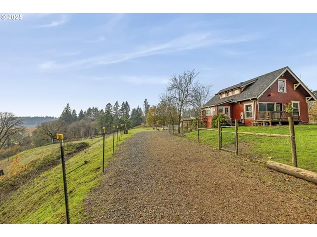 a view of a house with a backyard