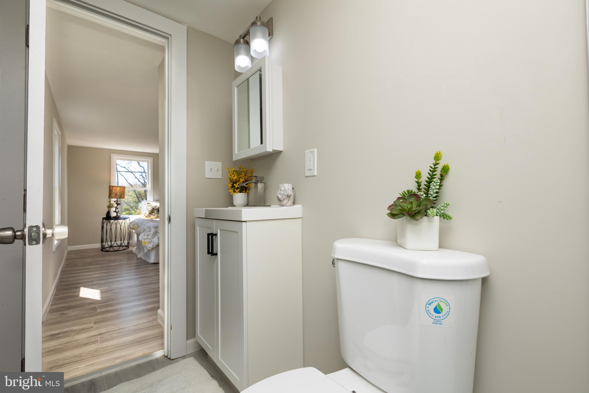 2407 Hammonds Ferry Road Halethorpe, MD 21227 - Photo 29 of 43 a en suite bathroom with a sink toilet and a mirror