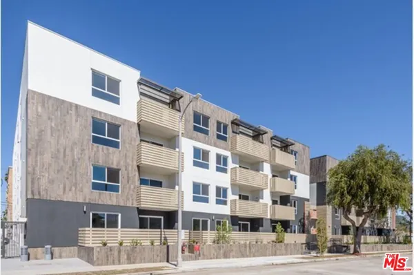 a front view of a building