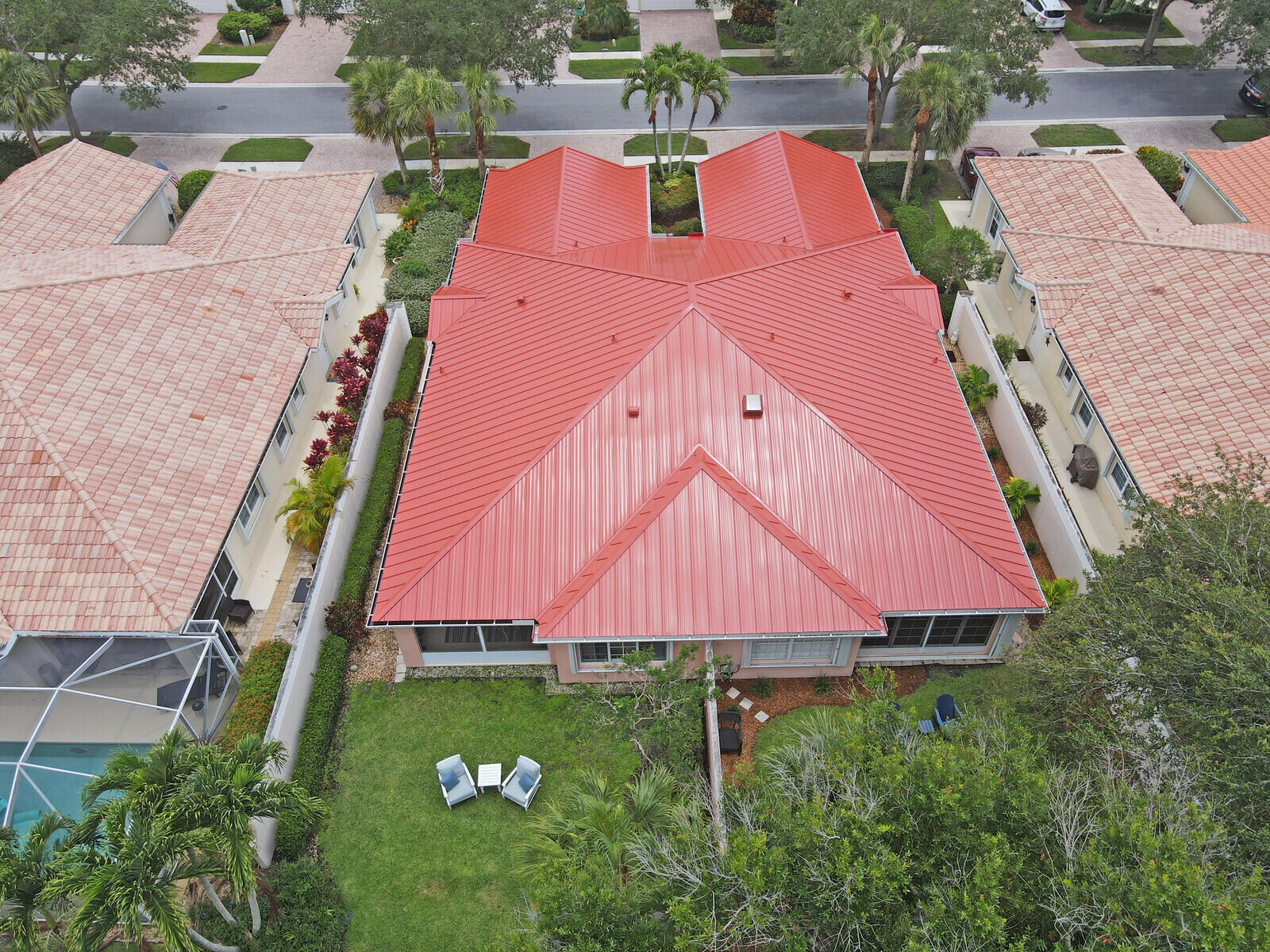 889 Southwest Balmoral Trace Stuart, FL 34997 - Photo 60 of 67 Aerial of new roof