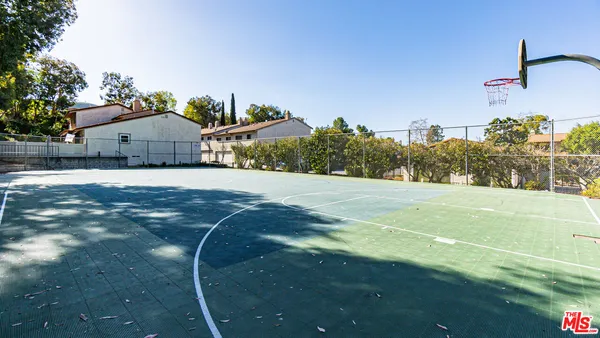 a view of a basketball court