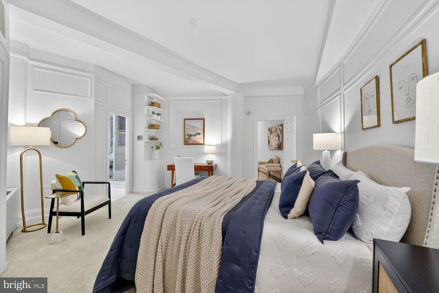 2126 Connecticut Avenue Northwest, Unit 17 Washington, DC 20008 - Photo 19 of 36 a bedroom with a bed and chair