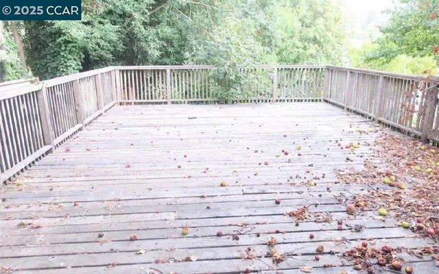 a view of wooden fence