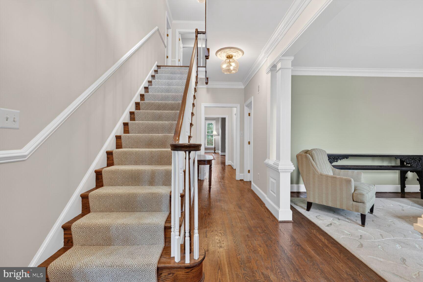5206 Little Falls Road Arlington, VA 22207 - Photo 4 of 49 a view of entryway and hall with wooden floor