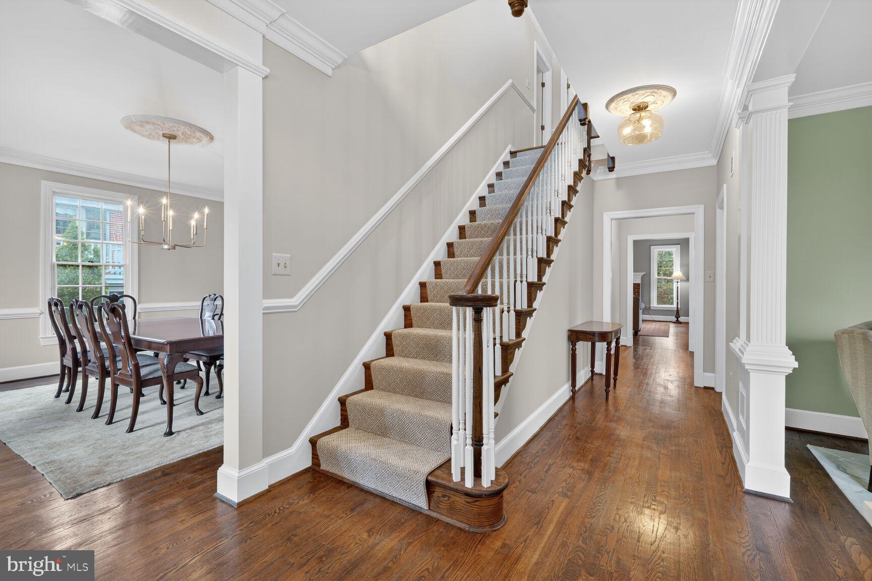 5206 Little Falls Road Arlington, VA 22207 - Photo 5 of 49 a view of entryway and hall with wooden floor