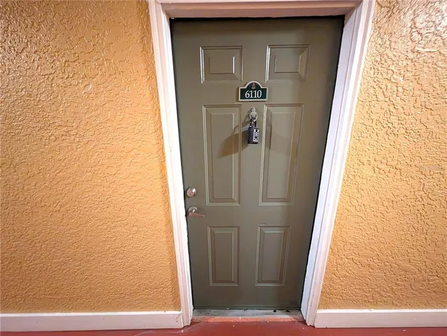 a view of front door