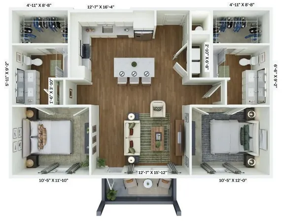 $1,707 | 2920 Frontage Road, Unit 4203, Oakwood, GA 30566