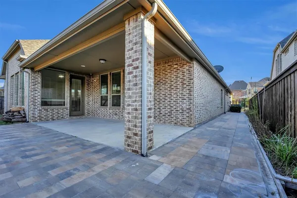 a view of a room with a garage