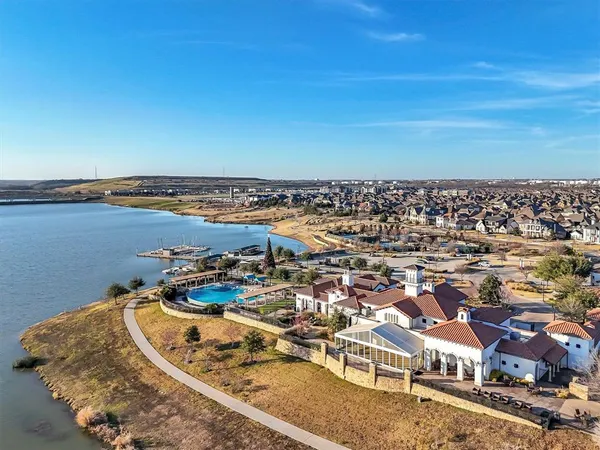a view of a city with an ocean view
