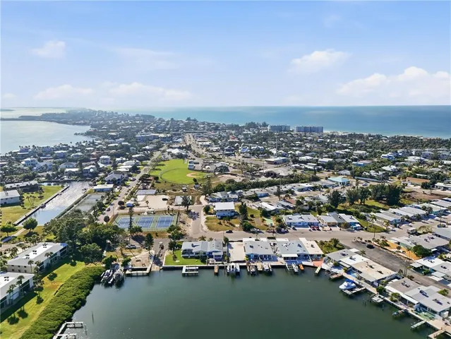 an aerial view of a city