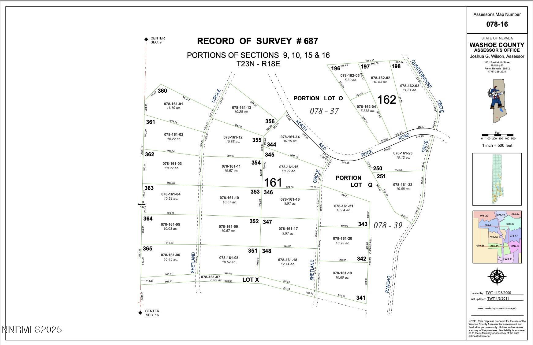 275 Shetland Circle Reno, NV 89508 - Photo 6 of 6 Parcel Map