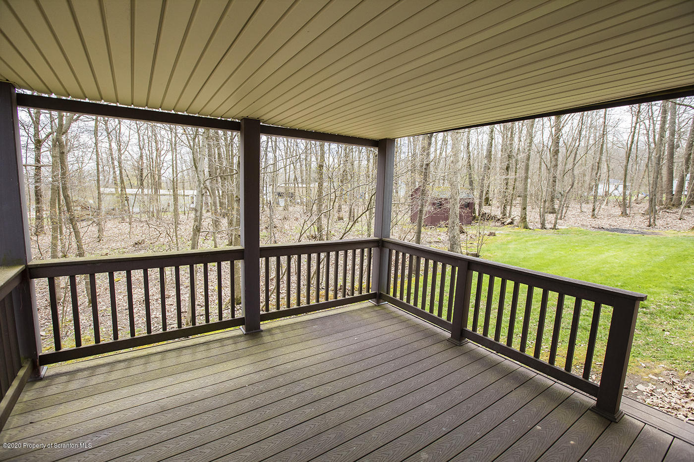 1420 Charles Road Lake Ariel, PA 18436 - Photo 35 of 47 a view of a wooden deck