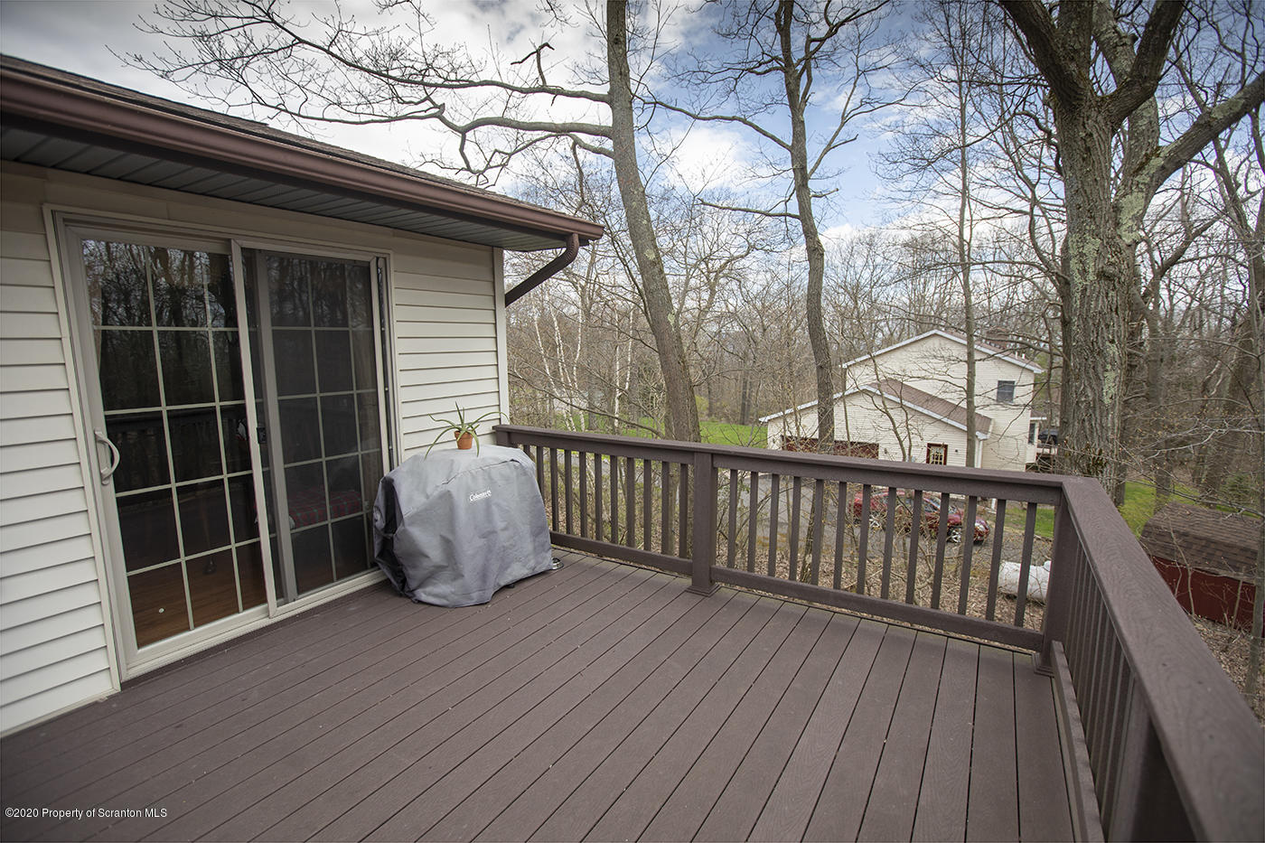 1420 Charles Road Lake Ariel, PA 18436 - Photo 46 of 47 a view of a deck with wooden floor and fence