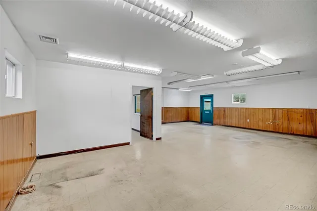 a view of a glass door