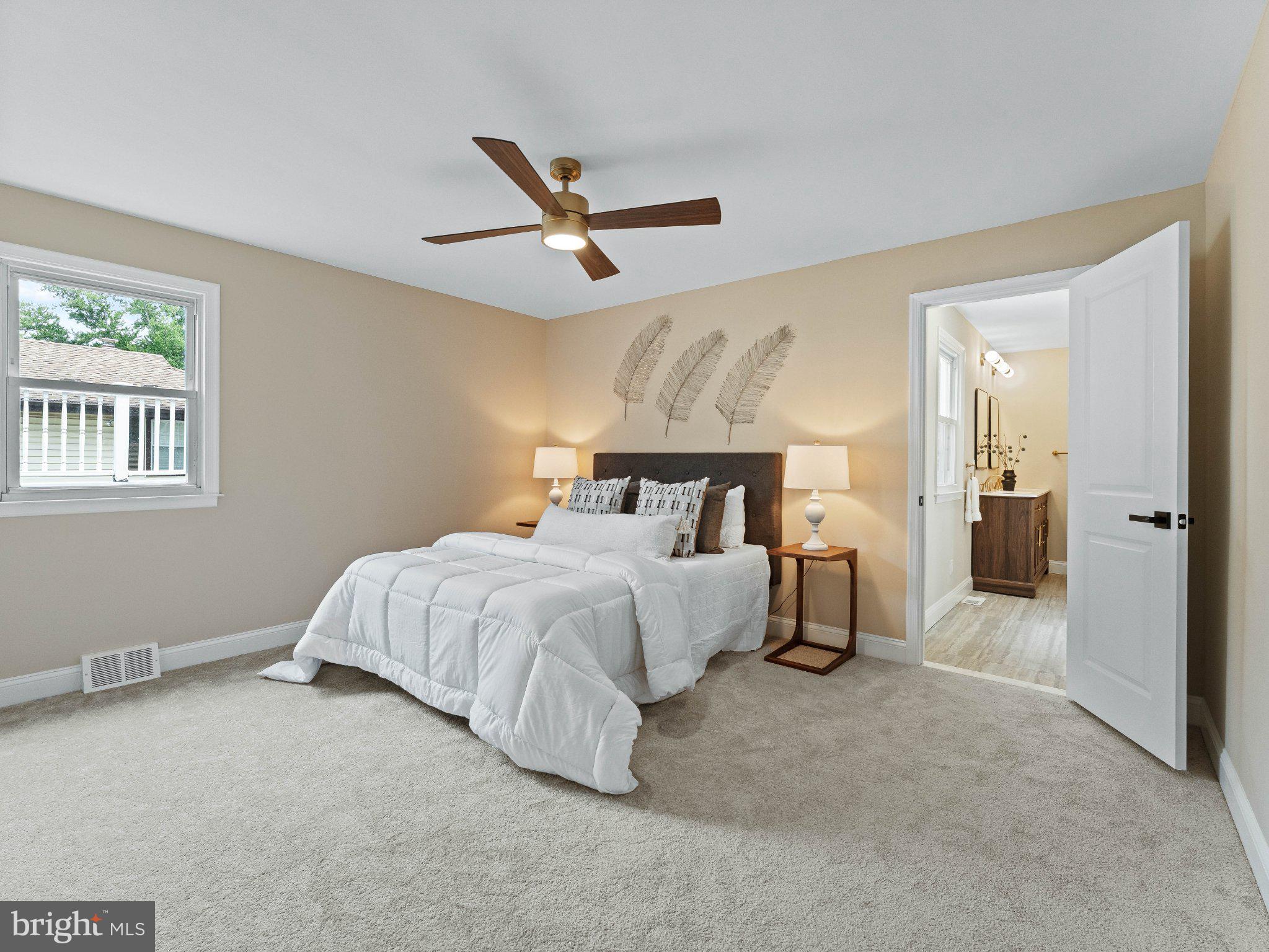 406 Yorkshire Road Cherry Hill, NJ 08034 - Photo 12 of 46 Serene bedroom with natural light.