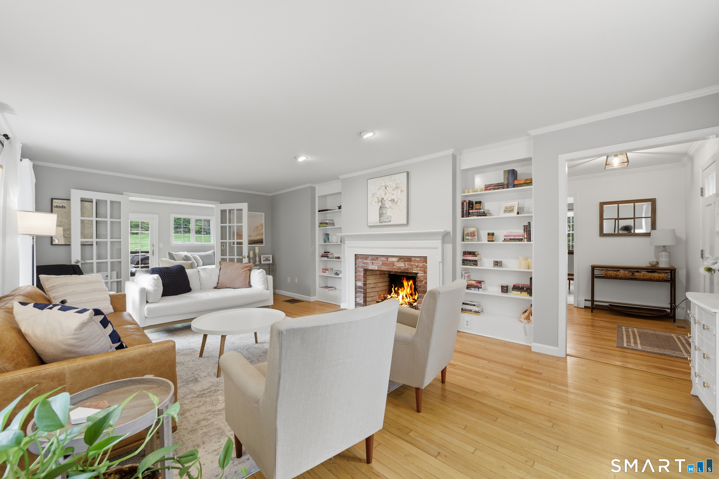 14 Woodchuck Lane Ridgefield, CT 06877 - Photo 17 of 39 Main Level Formal Living Room with Fireplace