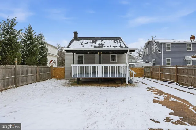 a view of a terrace with a bench