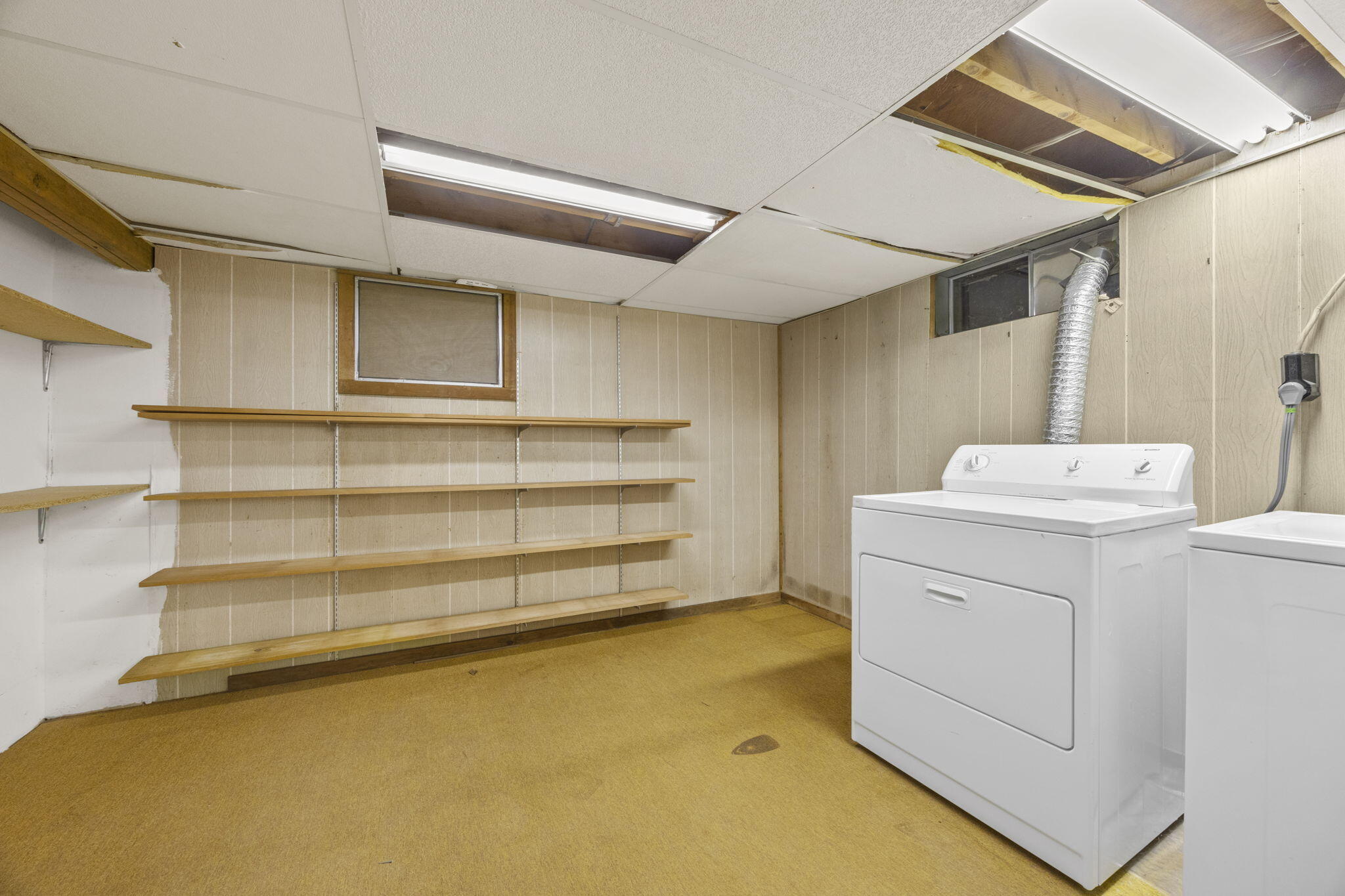 58 Aunt Molls Ridge Brewster, MA 02631 - Photo 42 of 53 a view of storage and utility room with washer and dryer