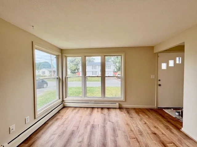 a view of an empty room and window