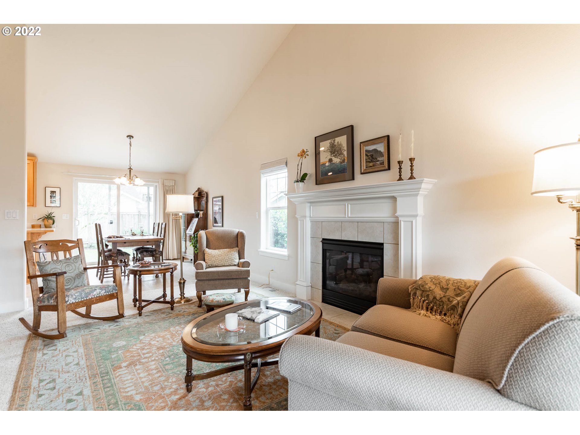 4019 Douglas Drive Springfield, OR 97478 - Photo 6 of 32 a living room with furniture and a fireplace