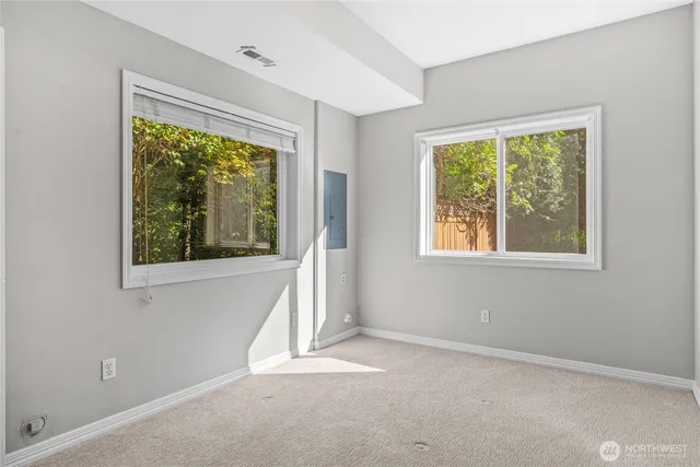 an empty room with a empty space