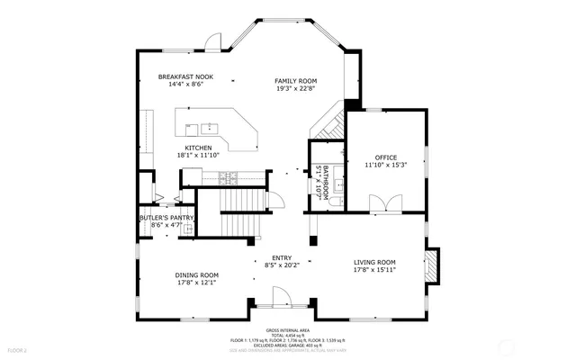 a picture of a floor plan