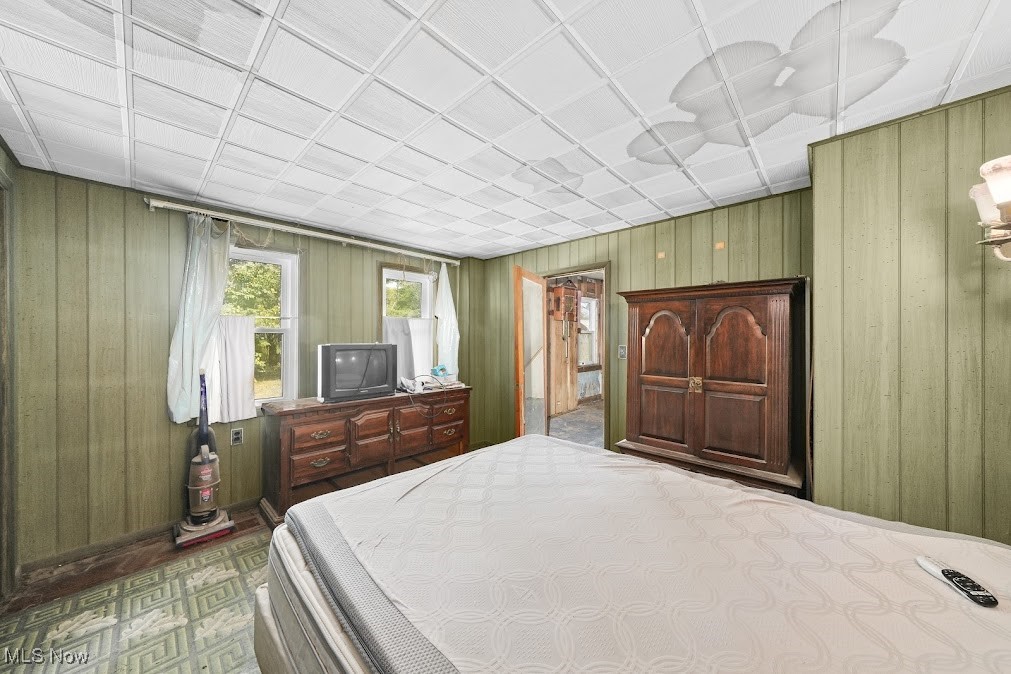 5324 Streeter Road Mantua, OH 44255 - Photo 6 of 37 Bedroom with wooden walls